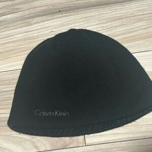 Calvin Klein Classic Black Knit Beanie
